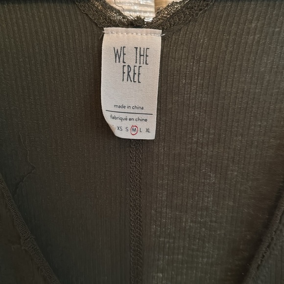 Free people tunic top, Olive green, M, NWOT - Picture 2 of 5